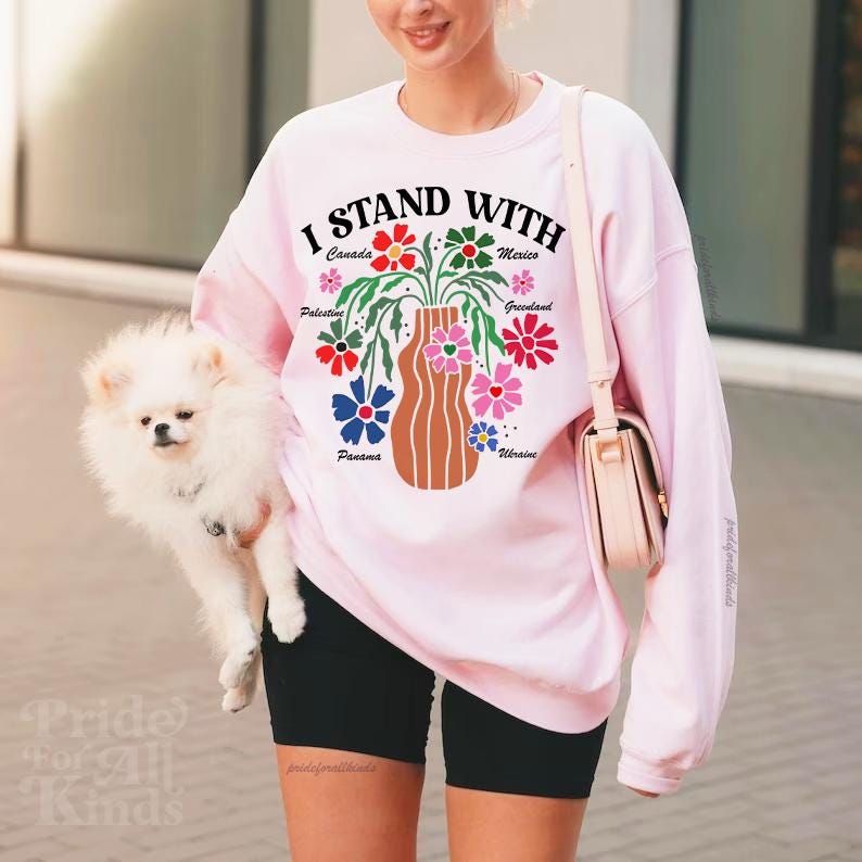 I stand with Canada Greenland Mexico Panama Gaza Ukraine shirt | Support Ukraine | liberal tshirt | anti fascism | Palestine sweatshirt |
