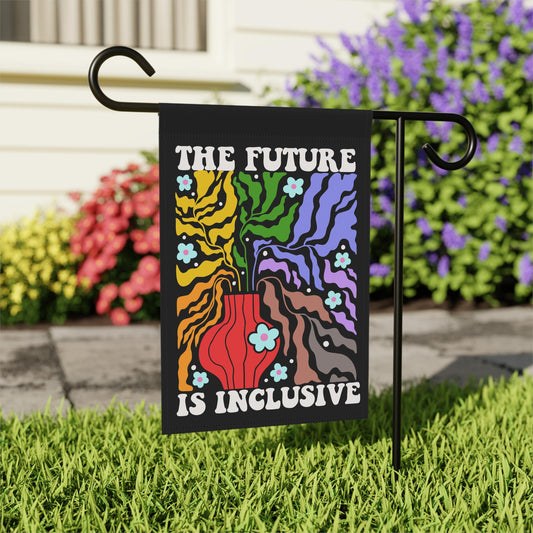 The future is inclusive flag | pride garden flag | fdt flag | anti racism flag | trans flag | lesbian flag | nonbinary gift | anti fascism