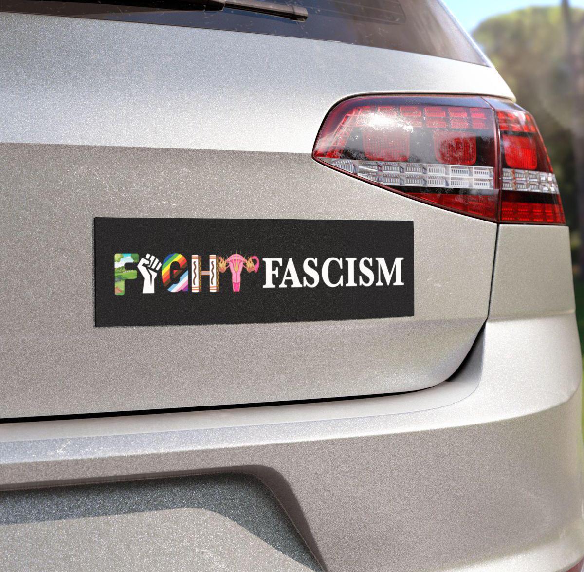 fight fascism sticker