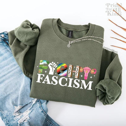 Fight fascism | resist tshirt | liberal tshirt | anti capitalist sweater | social justice | leftist | feminist human rights social democrat