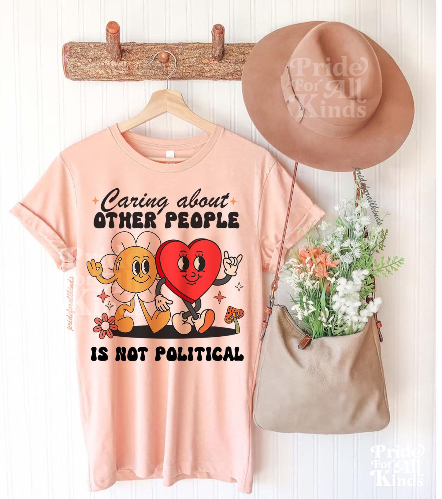 caring about other people is not political shirt | liberal tshirt | resist shirt | feminist human rights | social justice | anti fascism