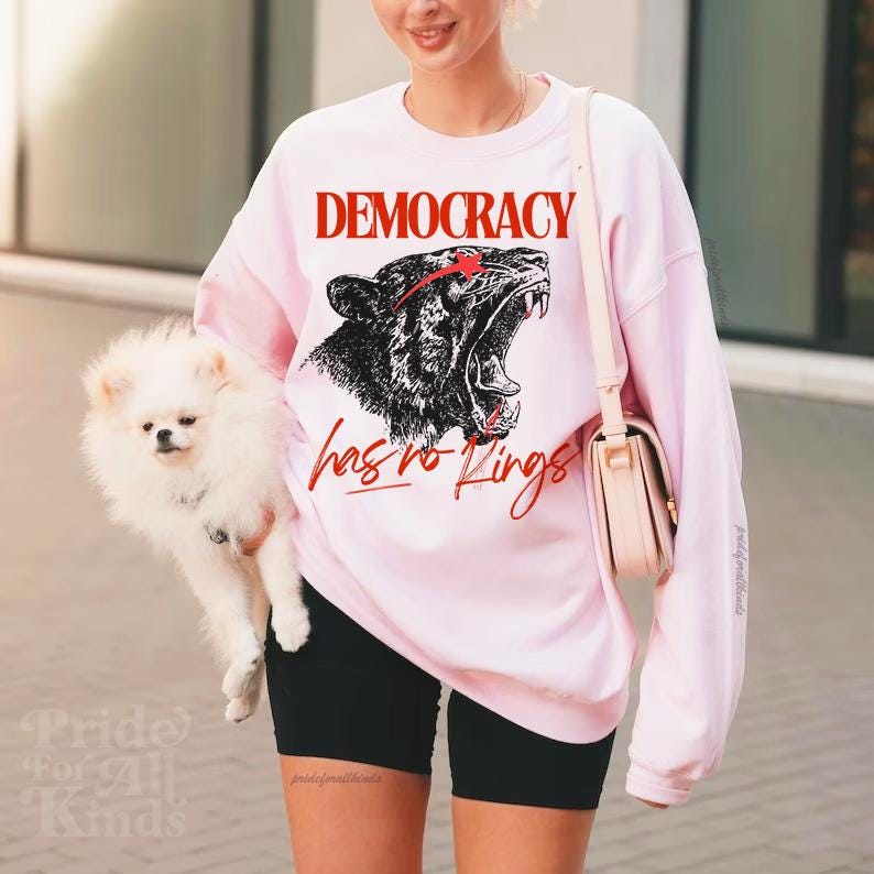 Democracy has no kings | no kings no masters | vive la resistance | anti capitalist | anti fascism | liberal | social justice | leftist