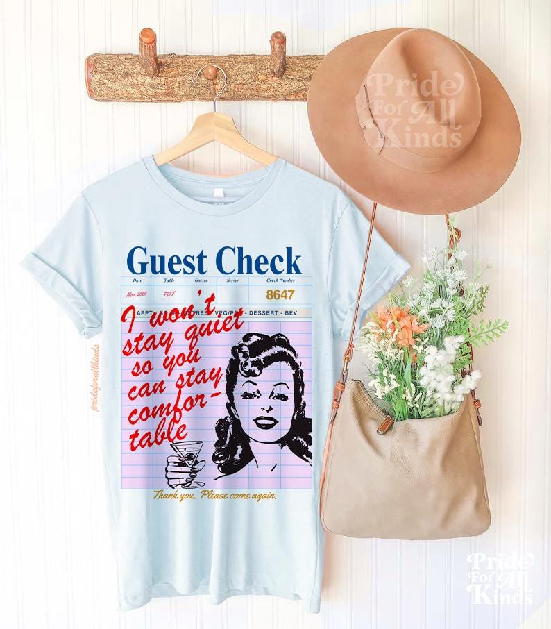I won't stay quiet so you can stay comfortable shirt | anti fascism | anti capitalist | liberal tshirt | social justice shirt | resist