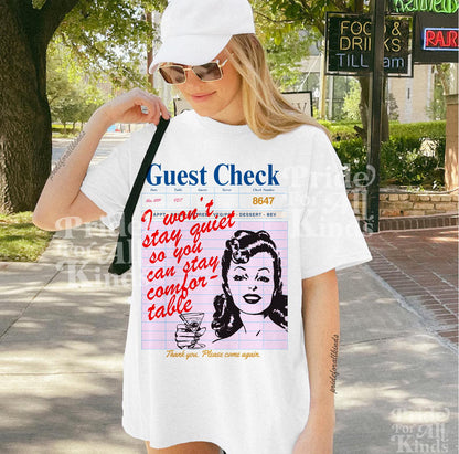 I won't stay quiet so you can stay comfortable shirt | anti fascism | anti capitalist | liberal tshirt | social justice shirt | resist