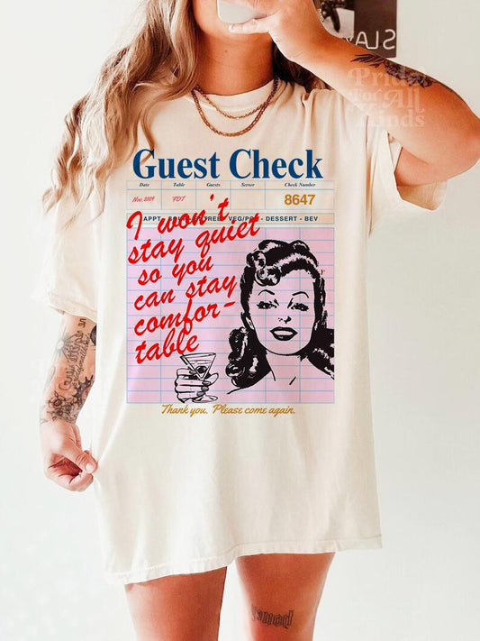 I won't stay quiet so you can stay comfortable shirt | anti fascism | anti capitalist | liberal tshirt | social justice shirt | resist