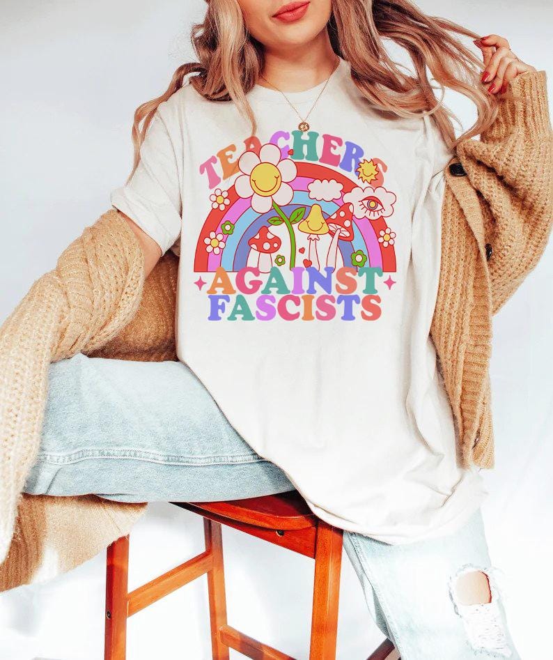Teachers against fascists shirt | teachers against trump | support public education | protect public school | school teacher | history book