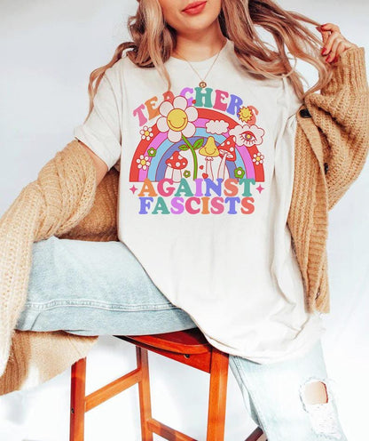 Teachers against fascists shirt | teachers against trump | support public education | protect public school | school teacher | history book