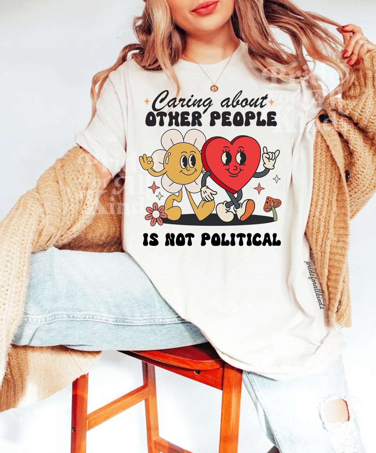 caring about other people is not political shirt | liberal tshirt | resist shirt | feminist human rights | social justice | anti fascism