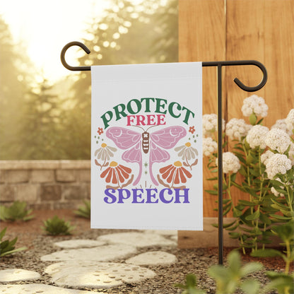 Protect free speech flag | political yard sign | anti trump flag | spring garden flag | fdt flag | liberal feminist human rights | leftist