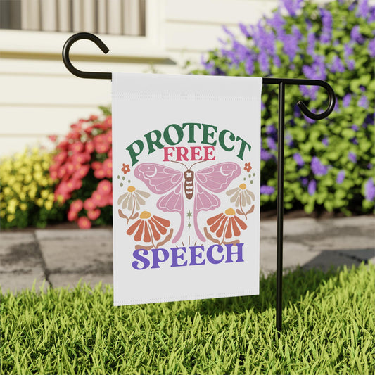 Protect free speech flag | political yard sign | anti trump flag | spring garden flag | fdt flag | liberal feminist human rights | leftist