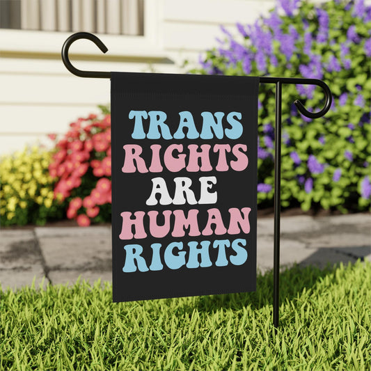 trans rights are human rights flag | trans pride flag | transgender gift | trans ally | trans art | pride garden flag | lgbtq flag | ftm mtf