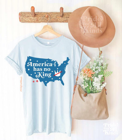 America has no king shirt | no kings no tyrants | anti fascism | fdt shirt | anti capitalist | fight fascism | liberal tshirt | anti trump